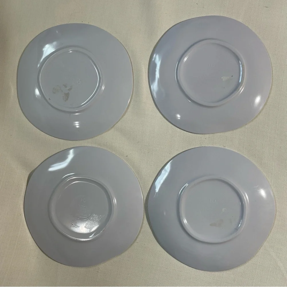 4 Tucan‎ Pineapple Tropical Melamine Plates 6.5”
